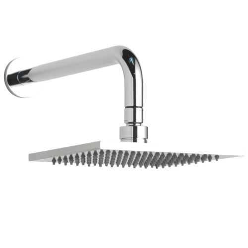 Soffione Quadrato 200 x 200mm e Braccio Doccia