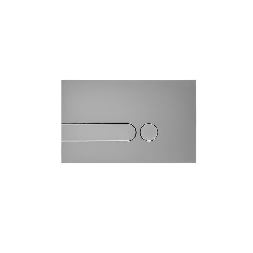 Placca di Comando WC per Cassetta a Incasso Cromato Satinato 150x240mm - Cluo
