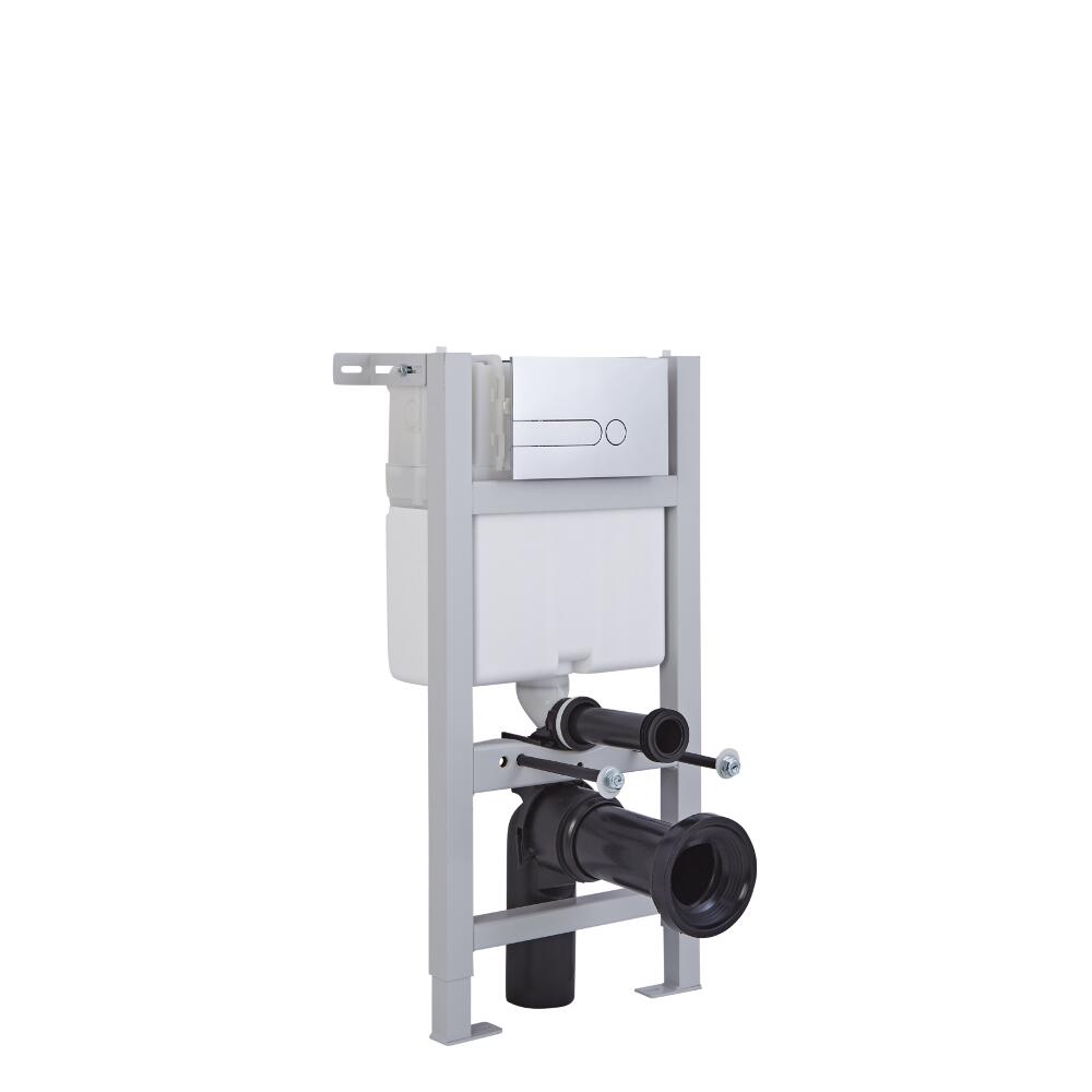 Kit WC con Telaio per Cassetta 820x400mm per Sanitari Sospesi ad Incasso