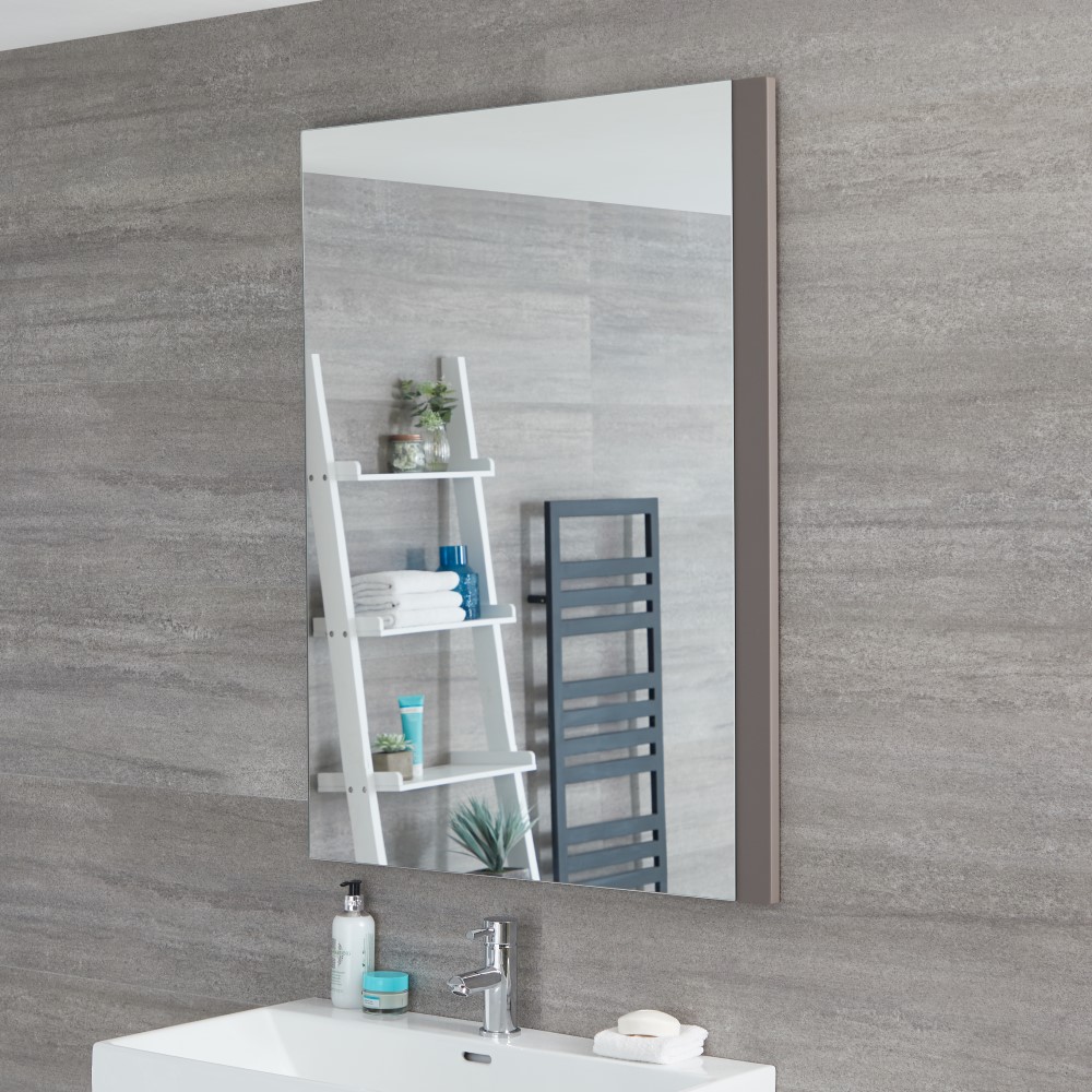 Specchio Bagno Murale 750x1000mm Colore Grigio Opaco - Newington