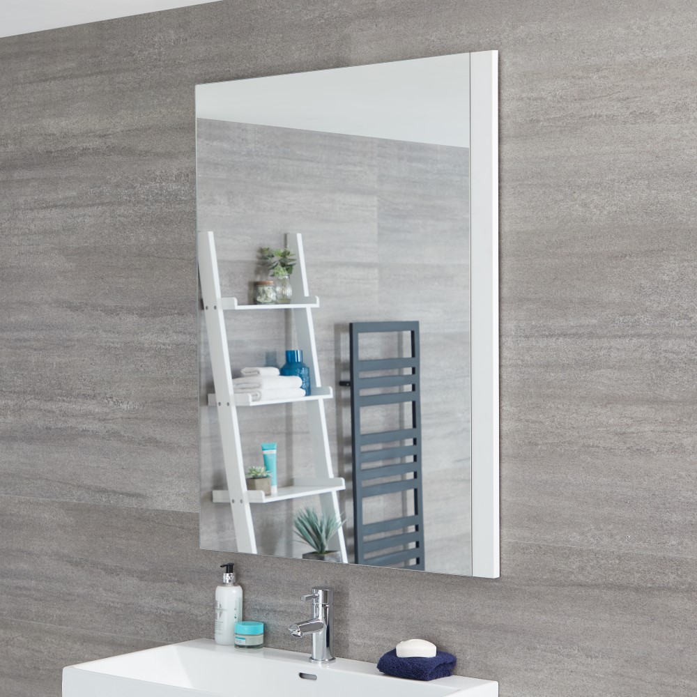 Specchio Bagno Murale 750x1000mm Colore Bianco Opaco - Newington