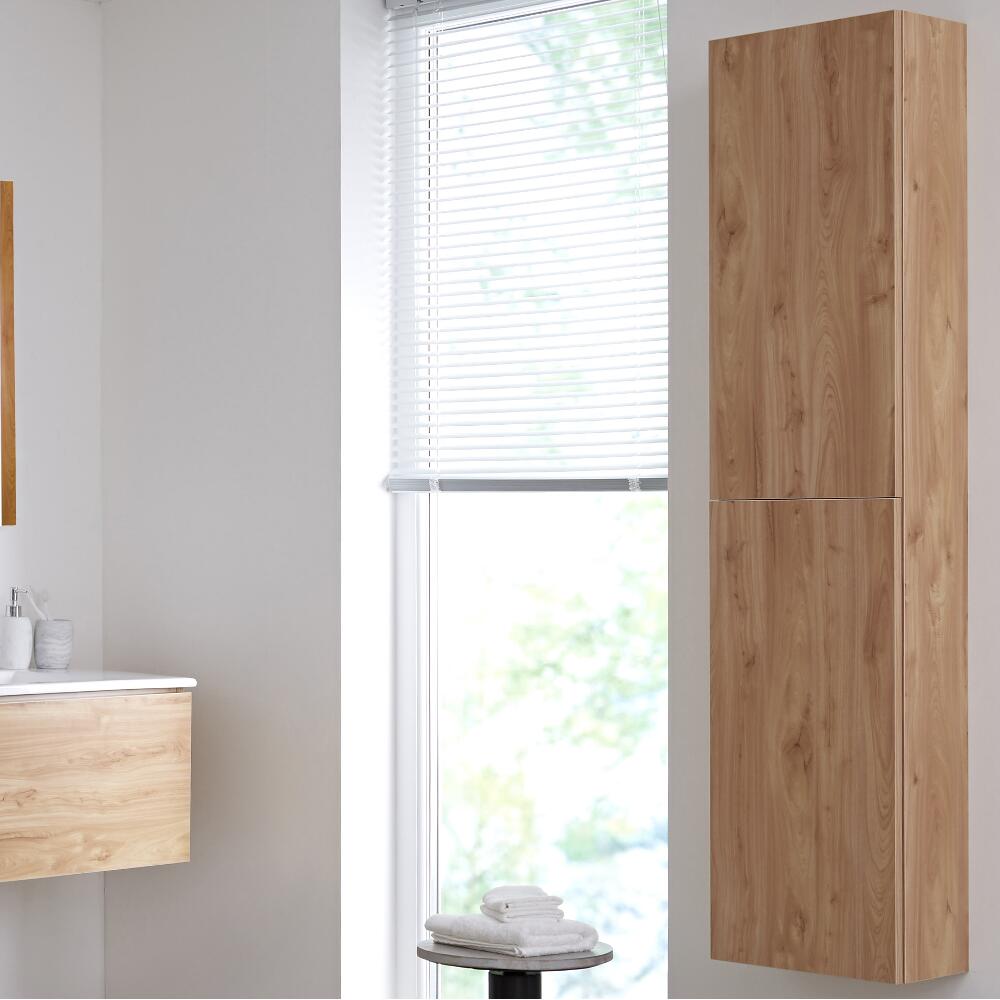 Colonna Bagno Murale 350x1500mm Colore Rovere Dorato - Newington