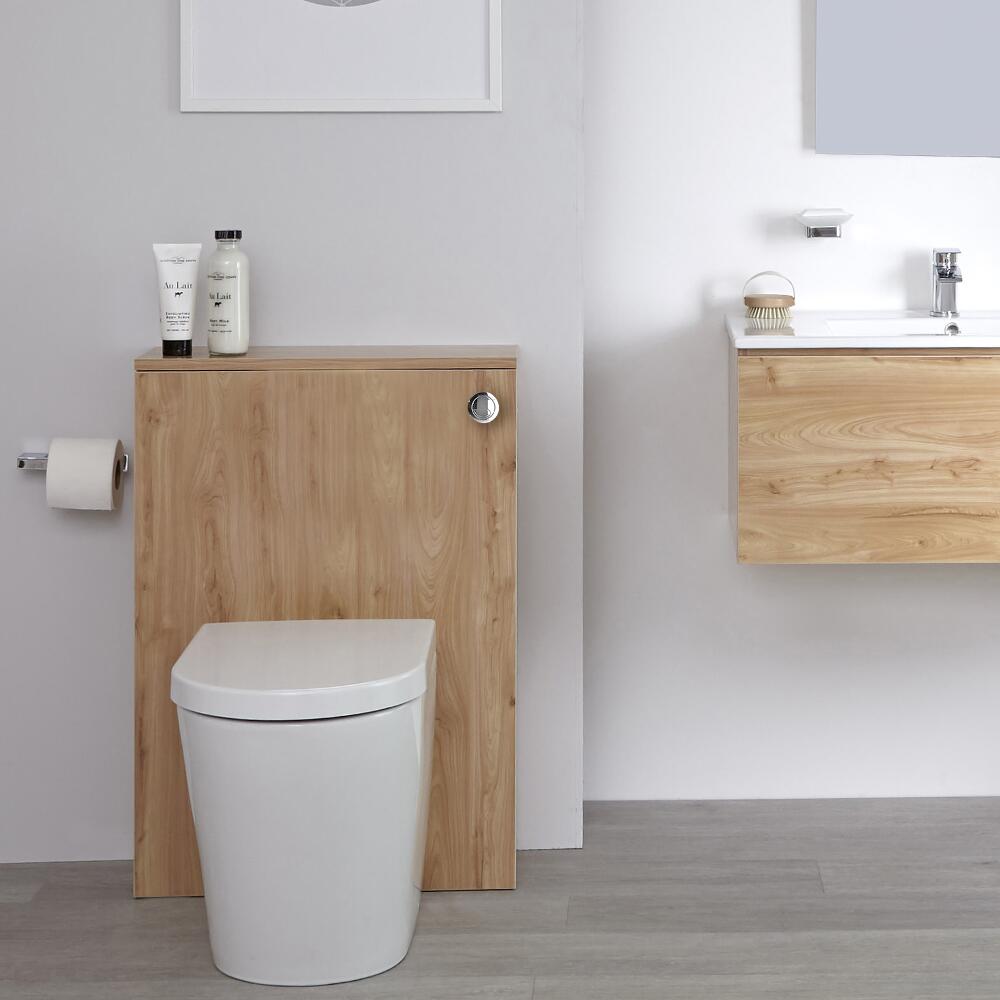 Mobile WC per Stanza da Bagno 600mm Colore Rovere Dorato - Newington