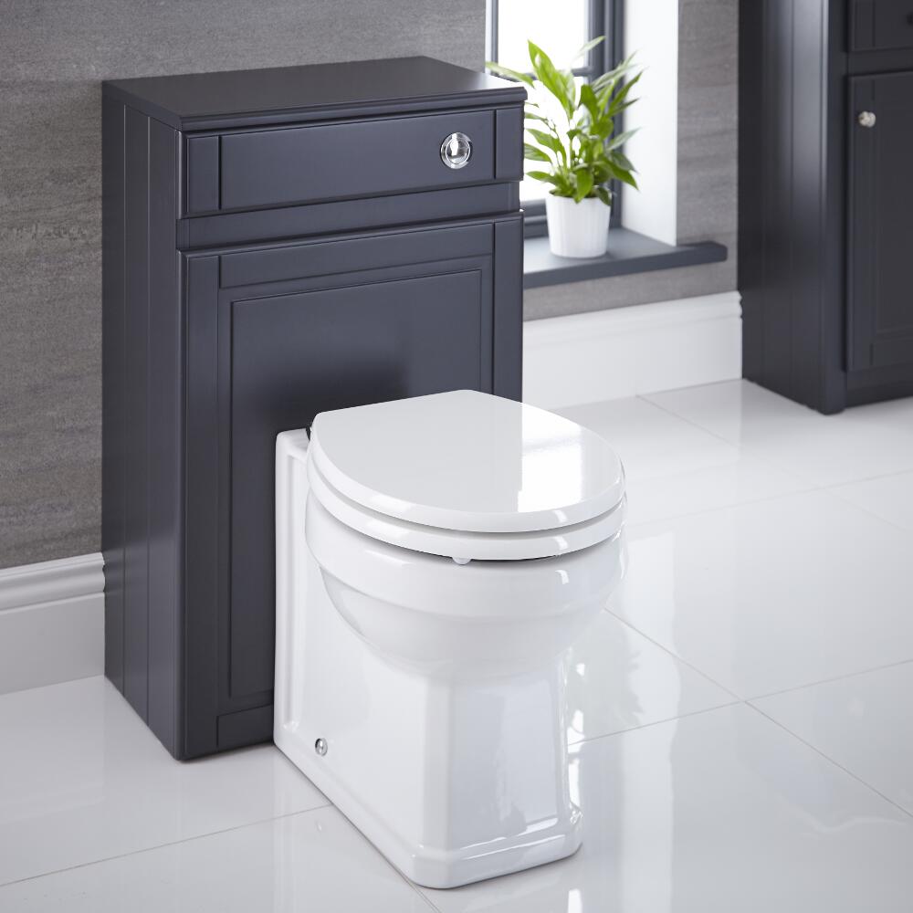 Mobile Bagno Tradizionale Colore Antracite 500mm per Sanitario - Charlton