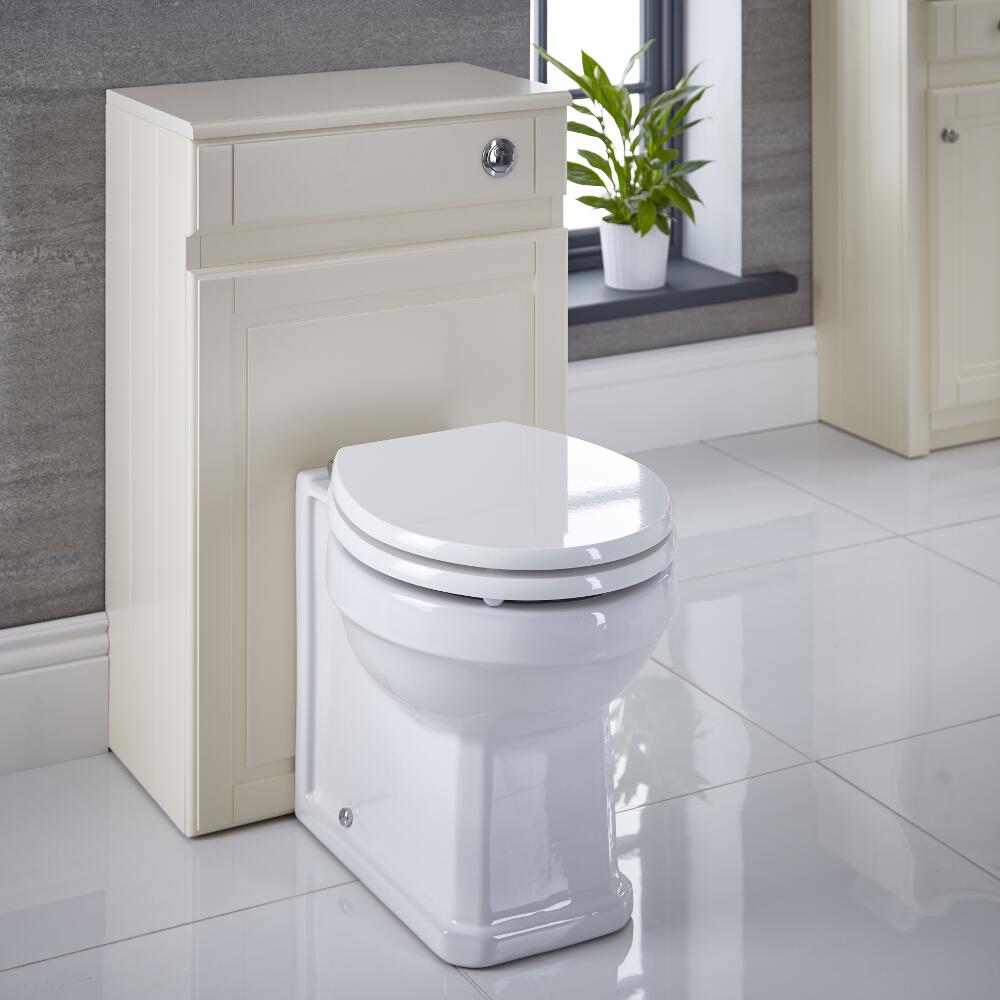 Mobile Bagno Tradizionale Colore Avorio 500mm per Sanitario - Charlton