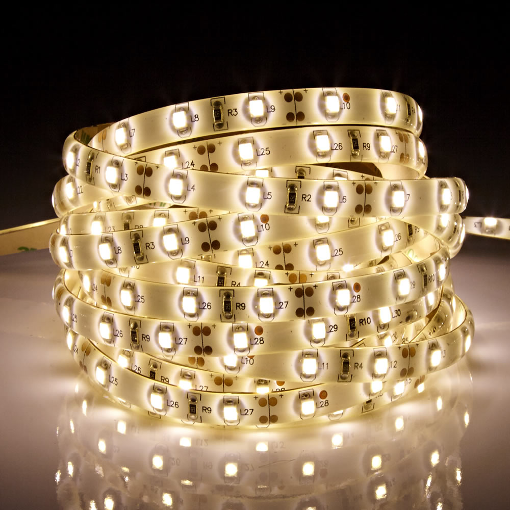 Biard Strisce LED3528 5 metri Bianco Caldo Brillante Resistente all'acqua