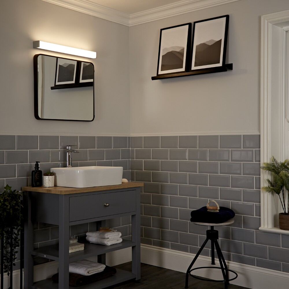Luminaria Murale LED Curva per Stanza da Bagno - Omedeo