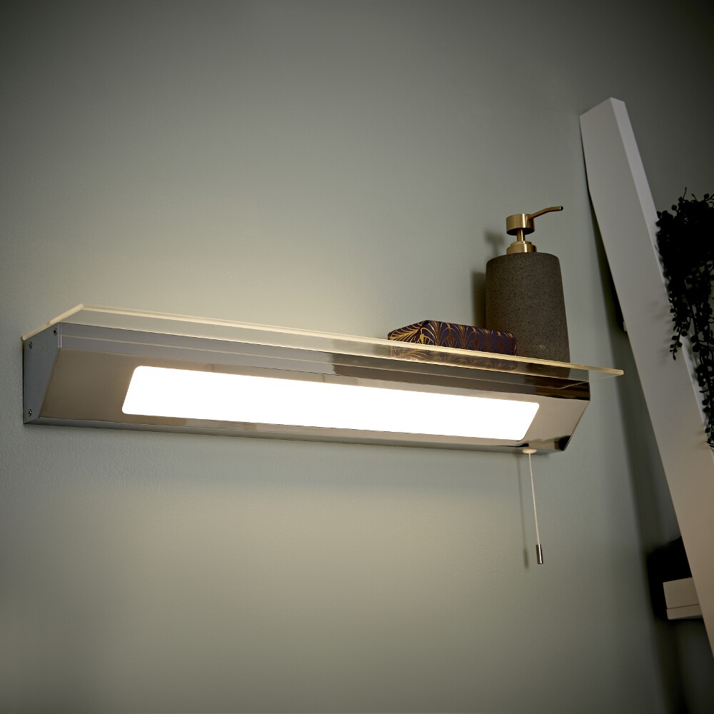 Mensola con Illuminazione LED per Stanza da Bagno - Achen