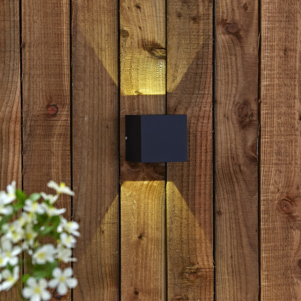 Biard Applique Murale da Esterno Nero Bidirezionale LED 6W - Prism