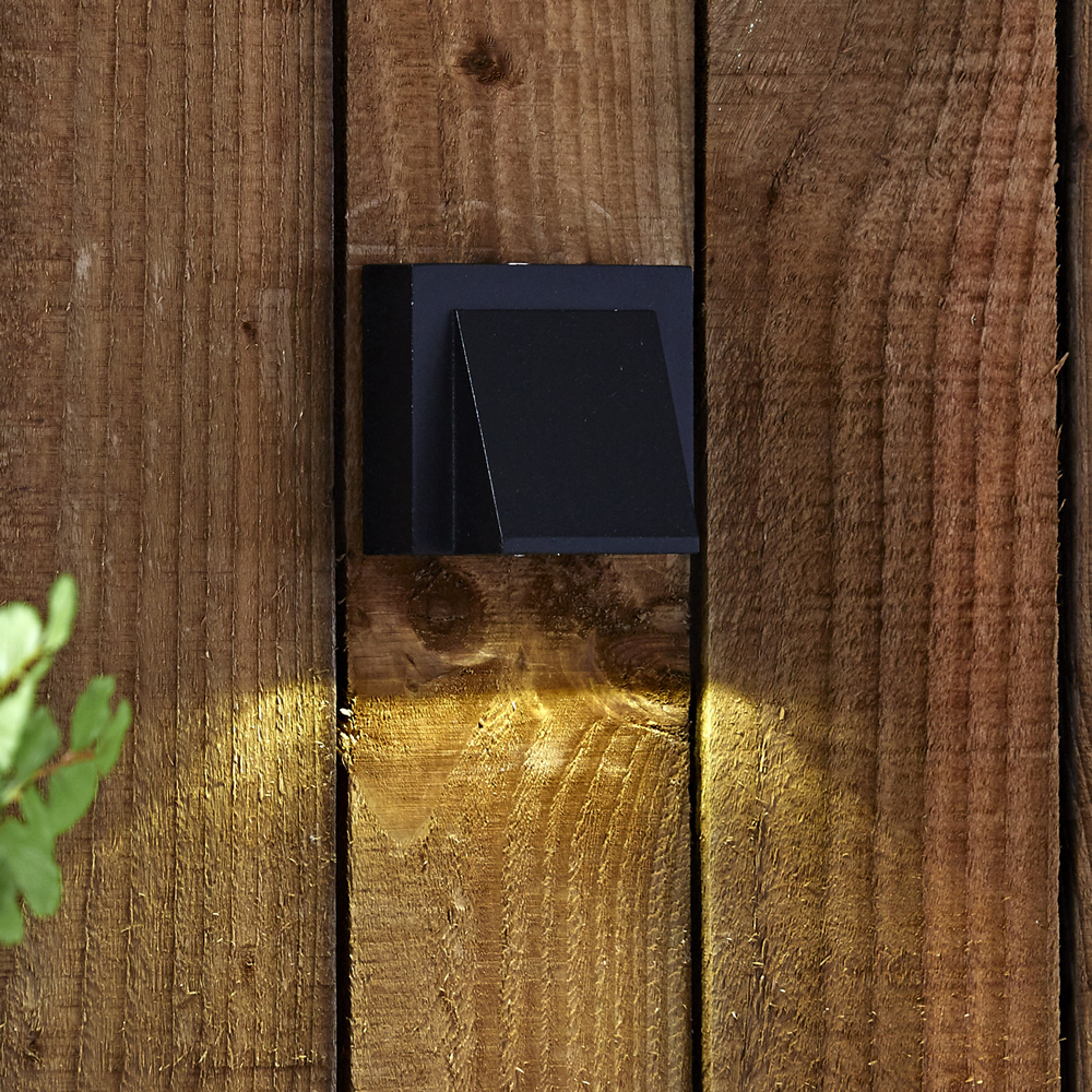 Biard Applique Murale da Esterno Nero Ascendente o Discendente LED 6W - Architect