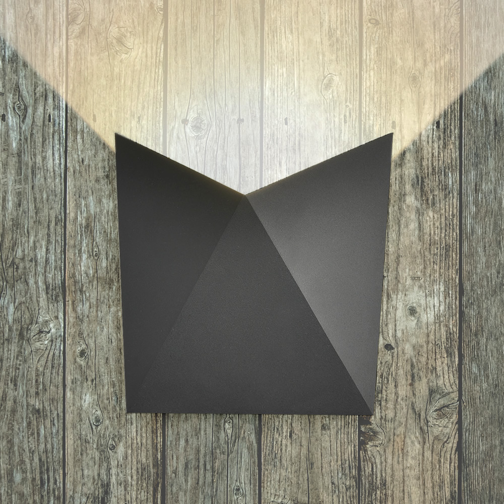 Biard Applique Murale LED da Esterno Ascendente/ Discendente Orientabile Murale IP54 Nera o Antracite - Visby