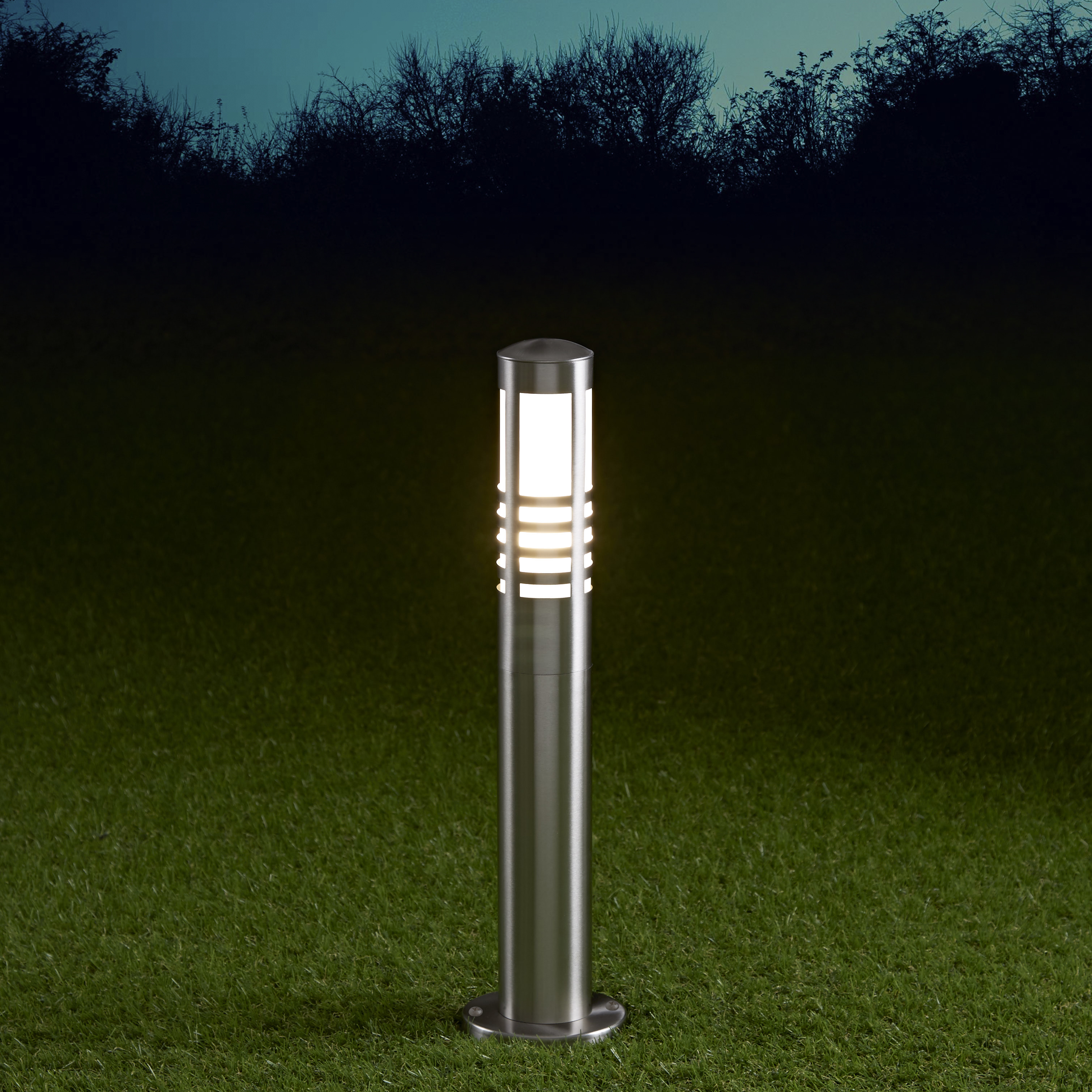 Biard Paletto LED da Esterno 6W in Acciaio Inox 450mm con Lampadina E27 - Orleans
