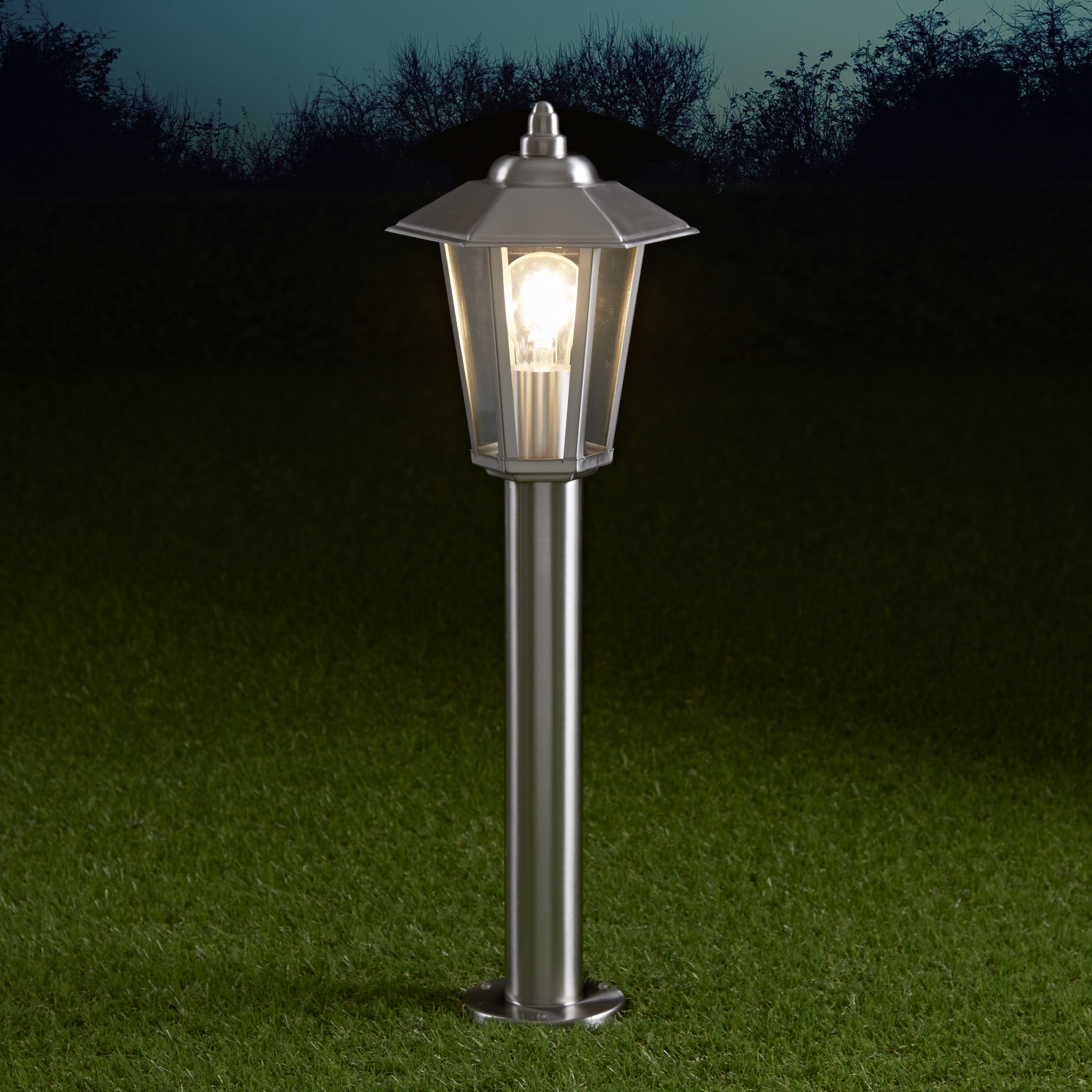 Biard Paletto LED da Esterno 4W Stile Faretto in Acciaio Inox 600mm con Lampadina E27 - Cannes
