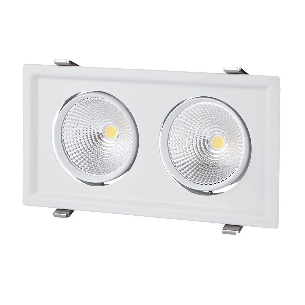 Biard Faretto LED 60W da Due Luci Orientabili da Incasso