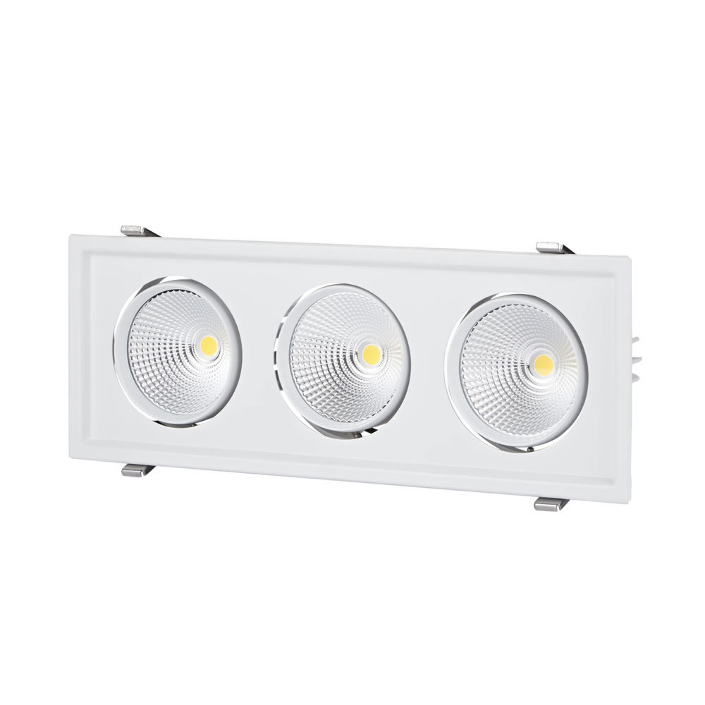 Biard Faretto LED 90W da Tre Luci Orientabili da Incasso