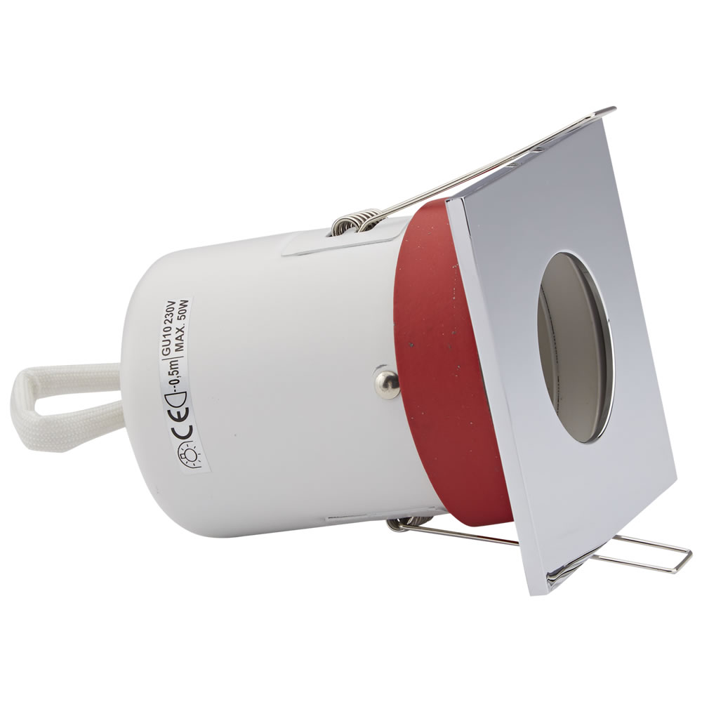 Biard Faretto LED da Incasso GU10 Protezione Ignifuga con Porta Faretto Quadrato Disponibile in 3 Colori