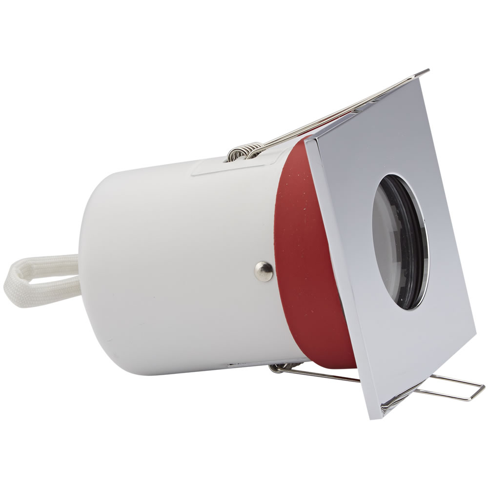 Biard Faretto LED da Incasso GU10 IP65 Protezione Ignifuga con Porta Faretto Quadrato Disponibile in 3 Colori