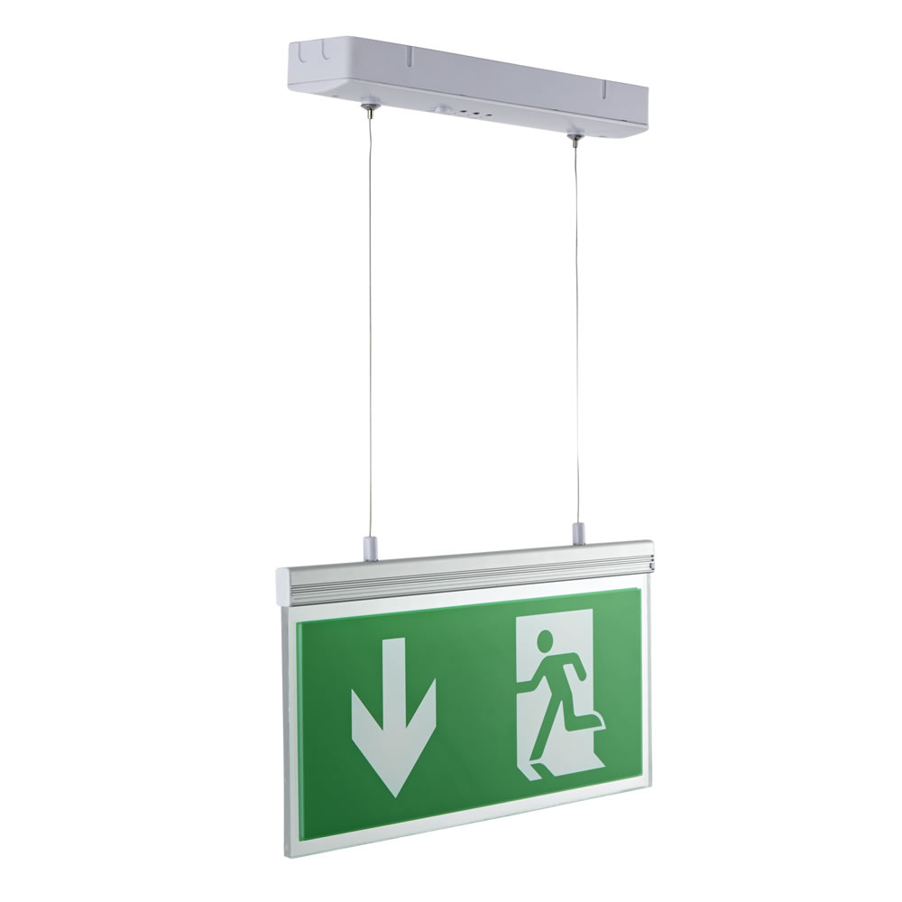 Biard Segnale Doppia Faccia con Luce di Emergenza LED con 3,1 W a Soffitto