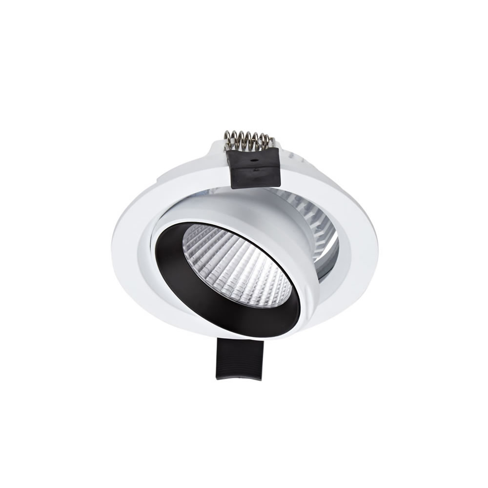 Biard Faretto Orientabile LED 10W da Incasso - Bianco