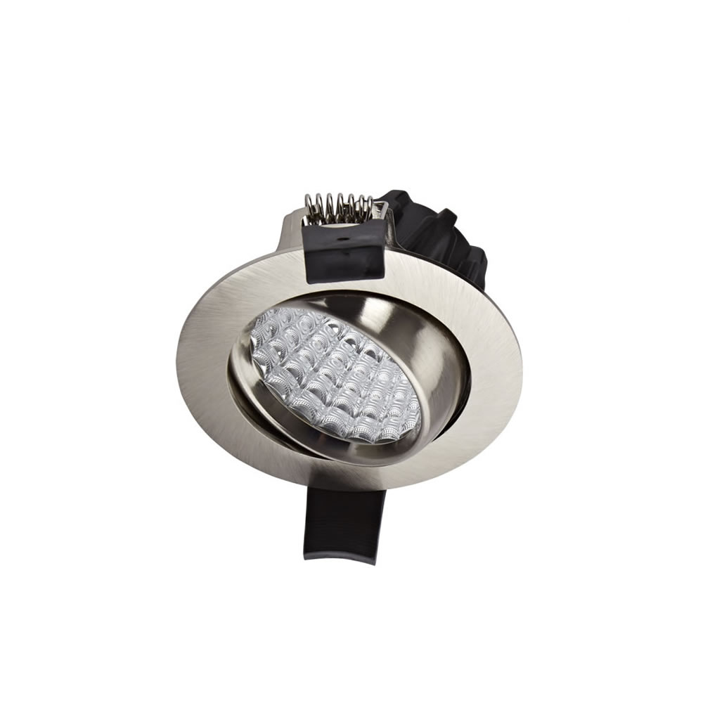 Biard Faretto LED Downlight 7W da Incasso Orientabile Dimmerabile - Nichel