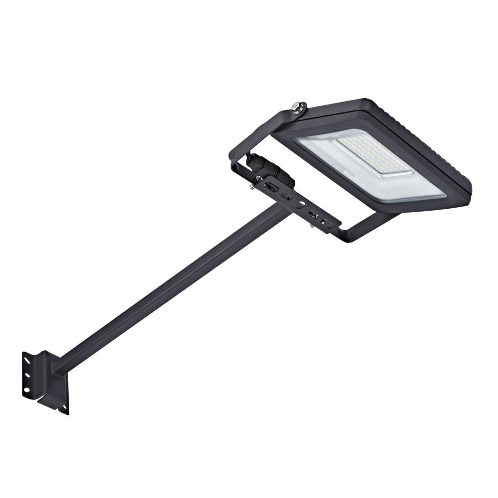 Kit LED per Esterni Completo di con Braccio 0,5m con Faretto Proiettore 30W IP65