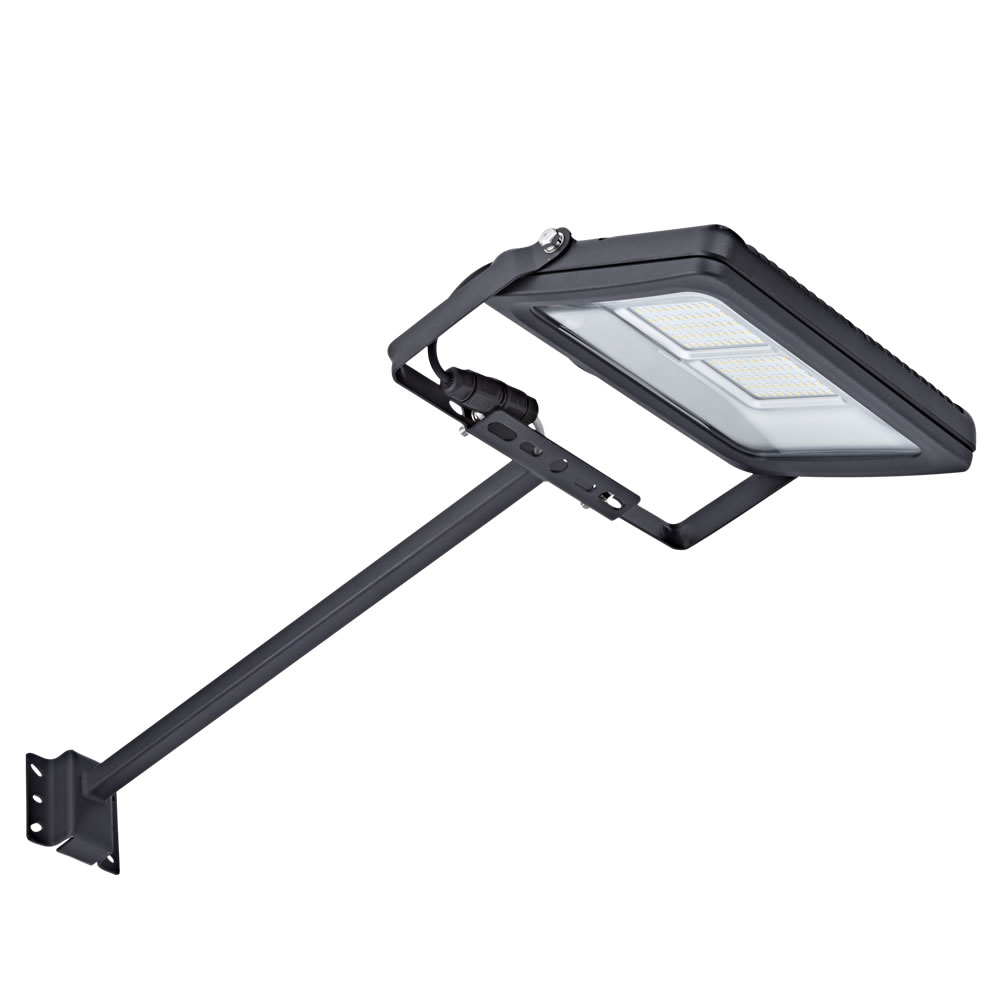 Kit LED per Esterni Completo di con Braccio 0,5m con Faretto Proiettore 50W IP65