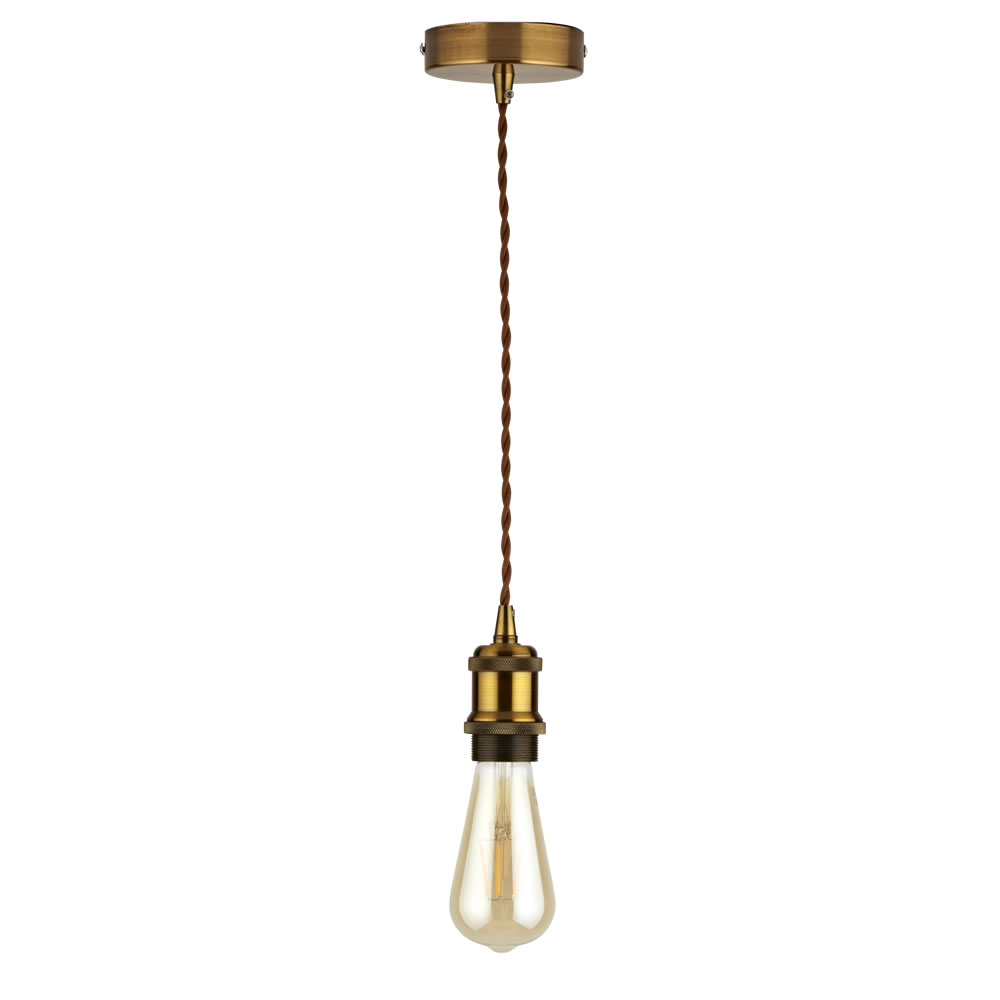 Biard Pendel per Lampadario a Sospensione Stile Vintage Realizzato in Alluminio con Finitura in Ottone - Sredets