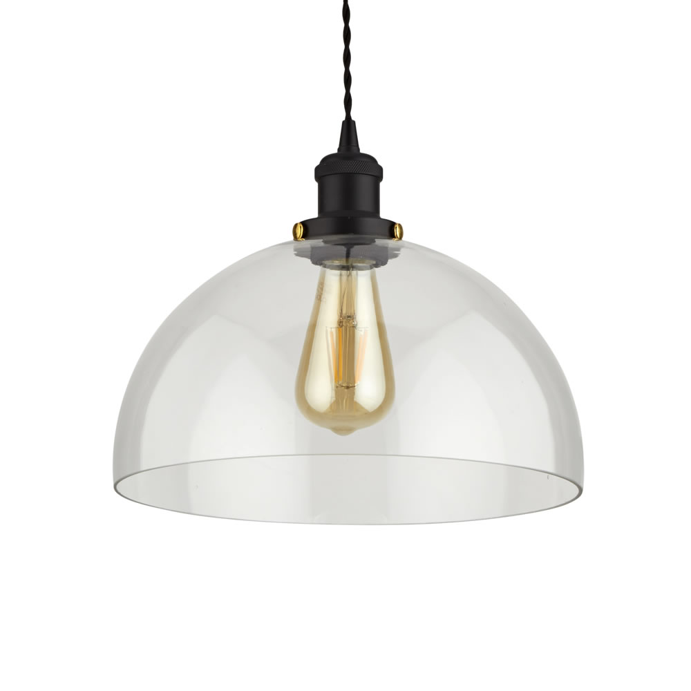 Biard Lampada a Sospensione con in Stile Vintage con Vetro Trasparente - Gracia