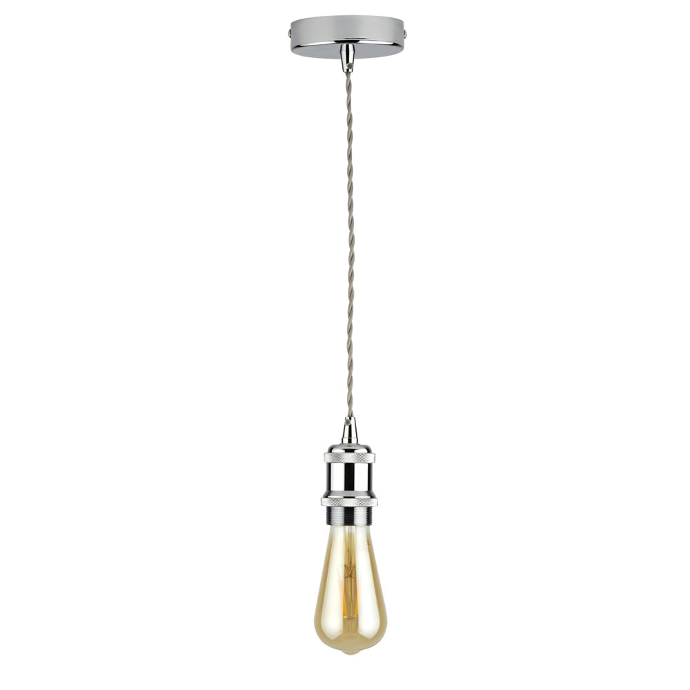 Biard Pendel per Lampadario a Sospensione Stile Vintage Realizzato in Alluminio Cromato - Sredets