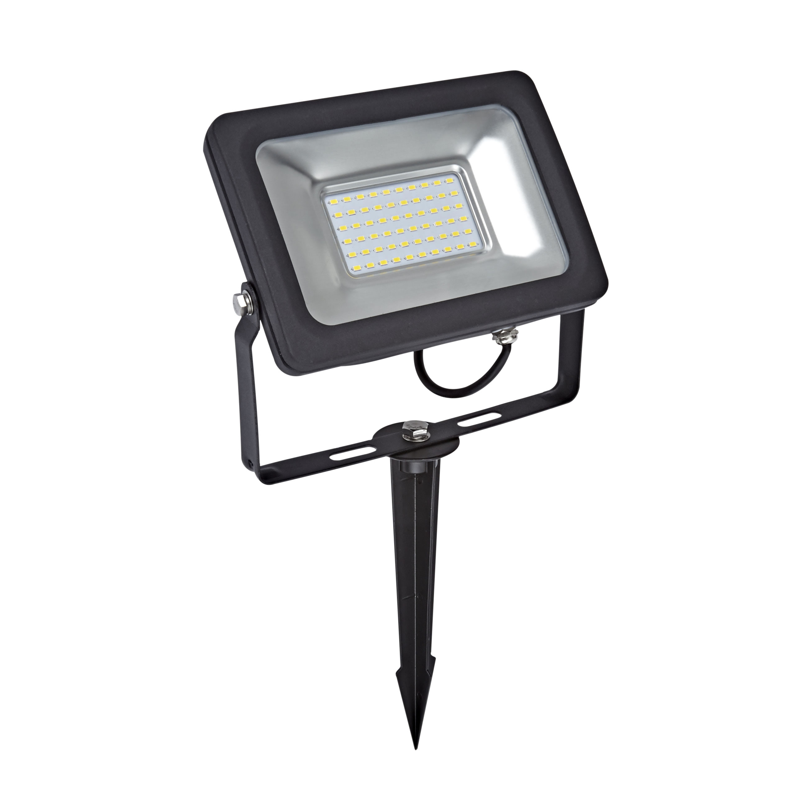 Kit LED per Esterni Completo di Picchetto da Pavimento per Faretto Esterno LED 30 Watt