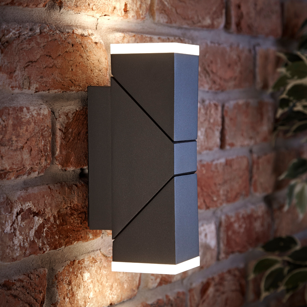 Biard Applique Murale LED Ascendente/Discendente Orientabile Quadrato Antracite - Ziersdorf