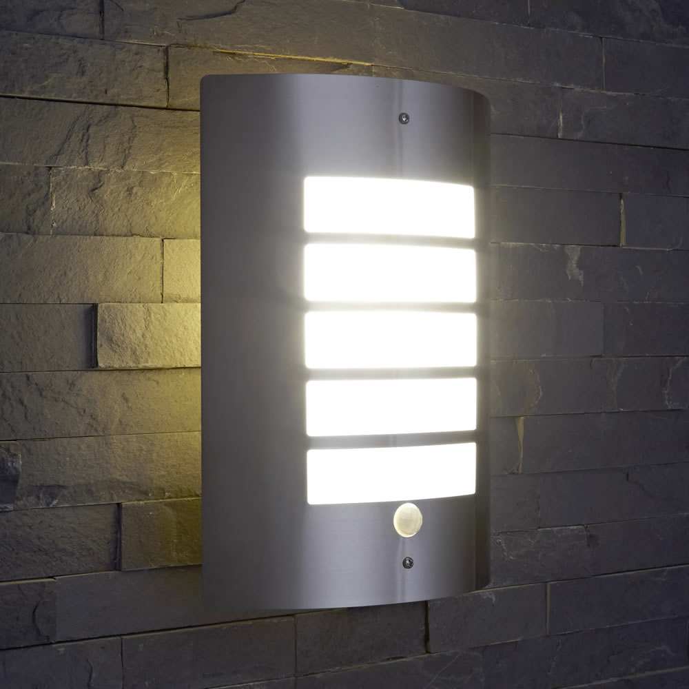 Biard Applique da Esterno in Acciaio Inox Effetto Bidirezionale con Sensore - Orleans