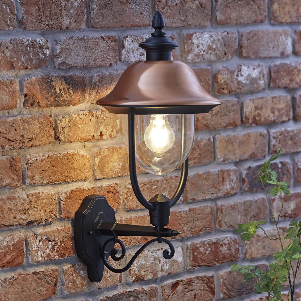 Biard Applique Murale Stile Lanterna da Esterno Discendente con Lampadina - Verona