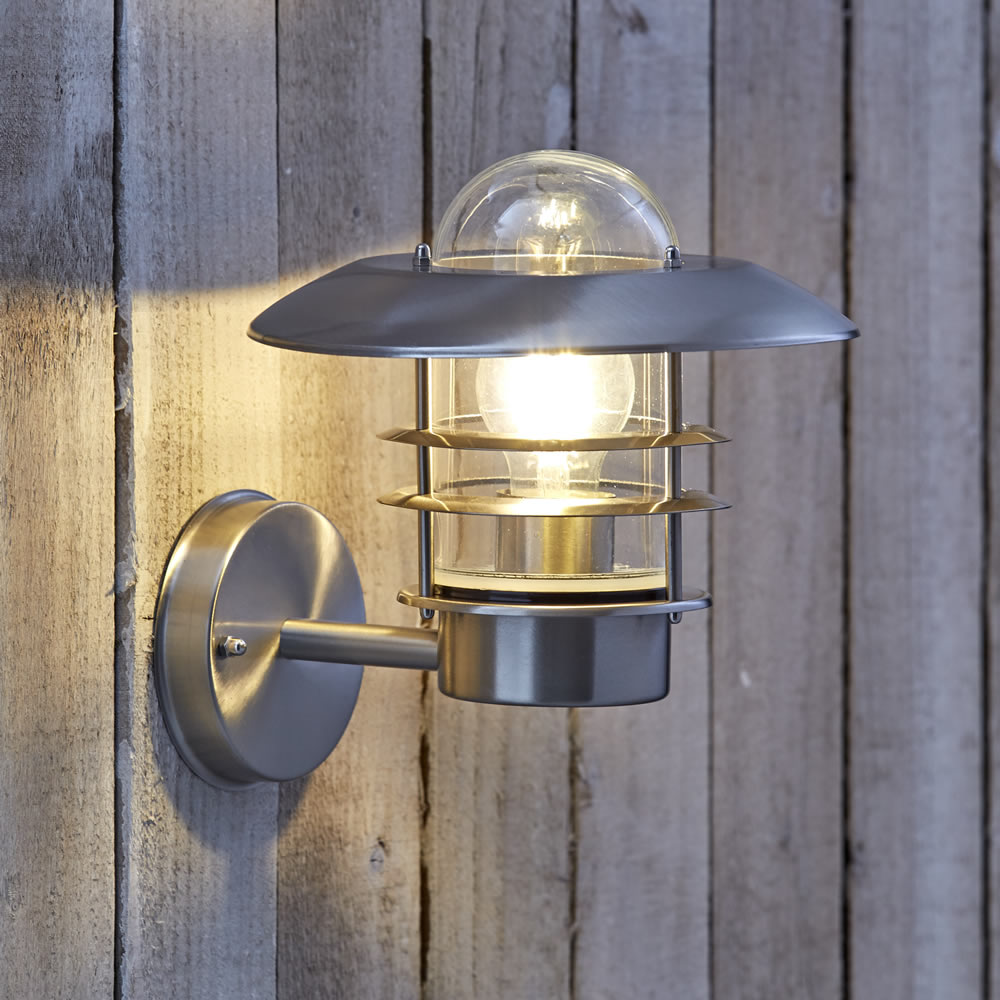 Biard Applique da Esterno Ascendente Acciaio Inossidabile con Lampadina E27 - Belfort
