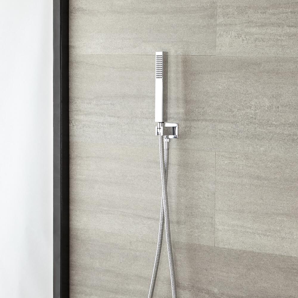 Kit Doccia Moderno con Doccetta, Presa d'Acqua, Clip Murale e Flessibile