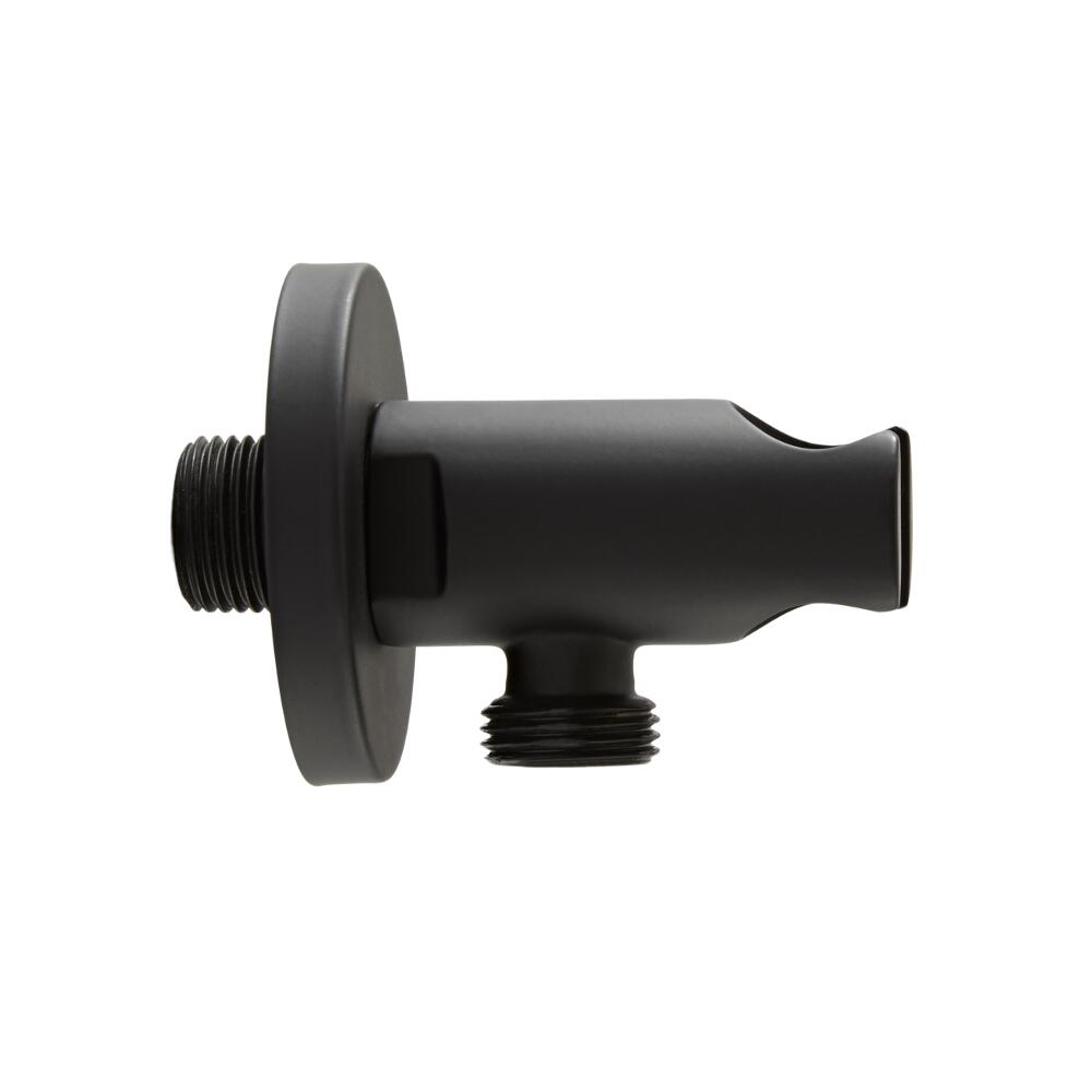 Gomito Circolare e Supporto per Doccetta Nero - Nox