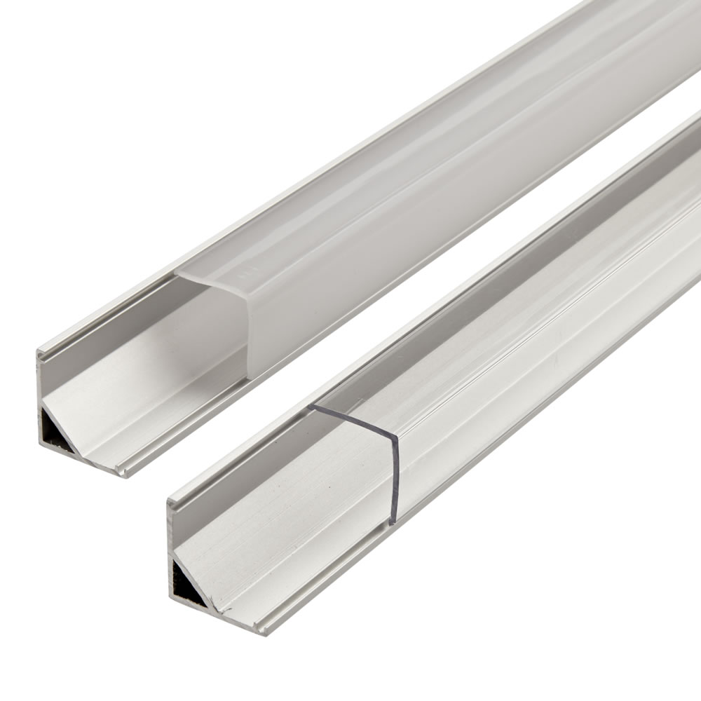 Biard Copertura Alluminio per Illuminazione LED Finitura Bianca 100cm