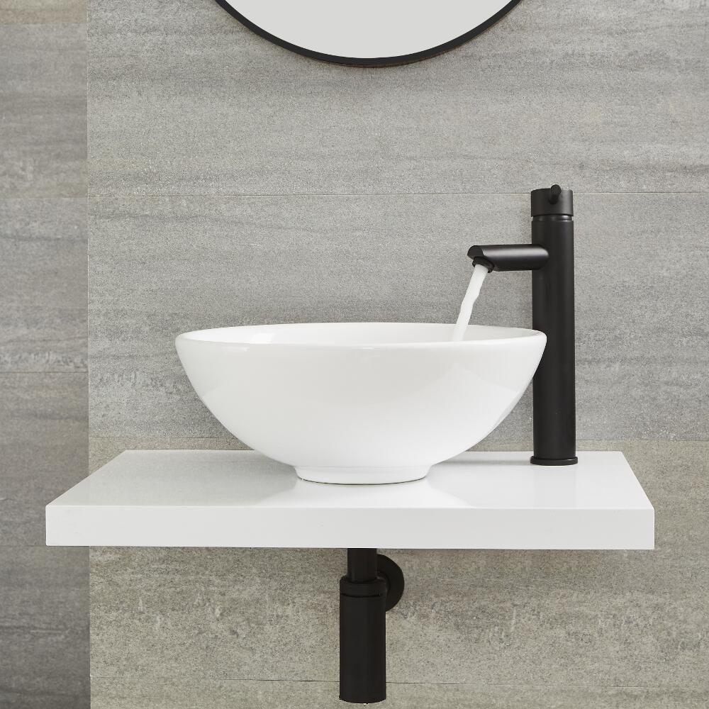 Rubinetto Miscelatore Nero Alto per Lavabo - Nox