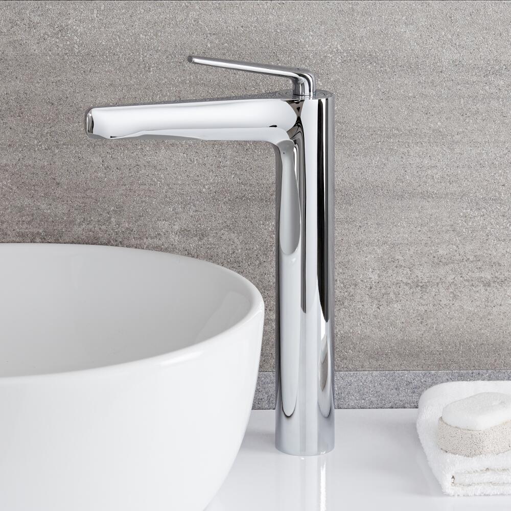 Rubinetto Miscelatore Lavabo Alto Moderno in Ottone Cromato - Ora