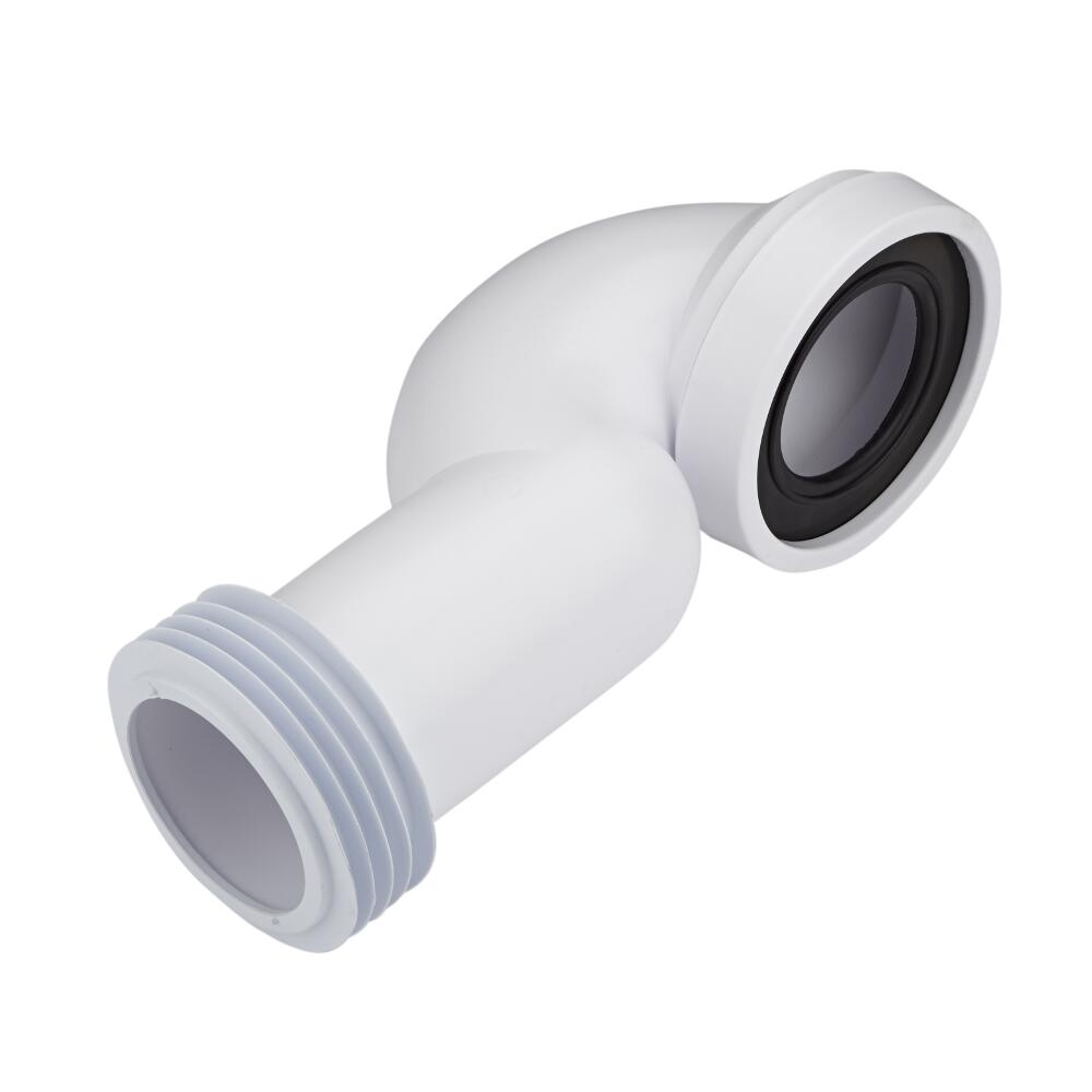 Raccordo per Scarico WC a Pavimento Entrata 97/107mm Curva 90° Salvaspazio Propilene McAlpine