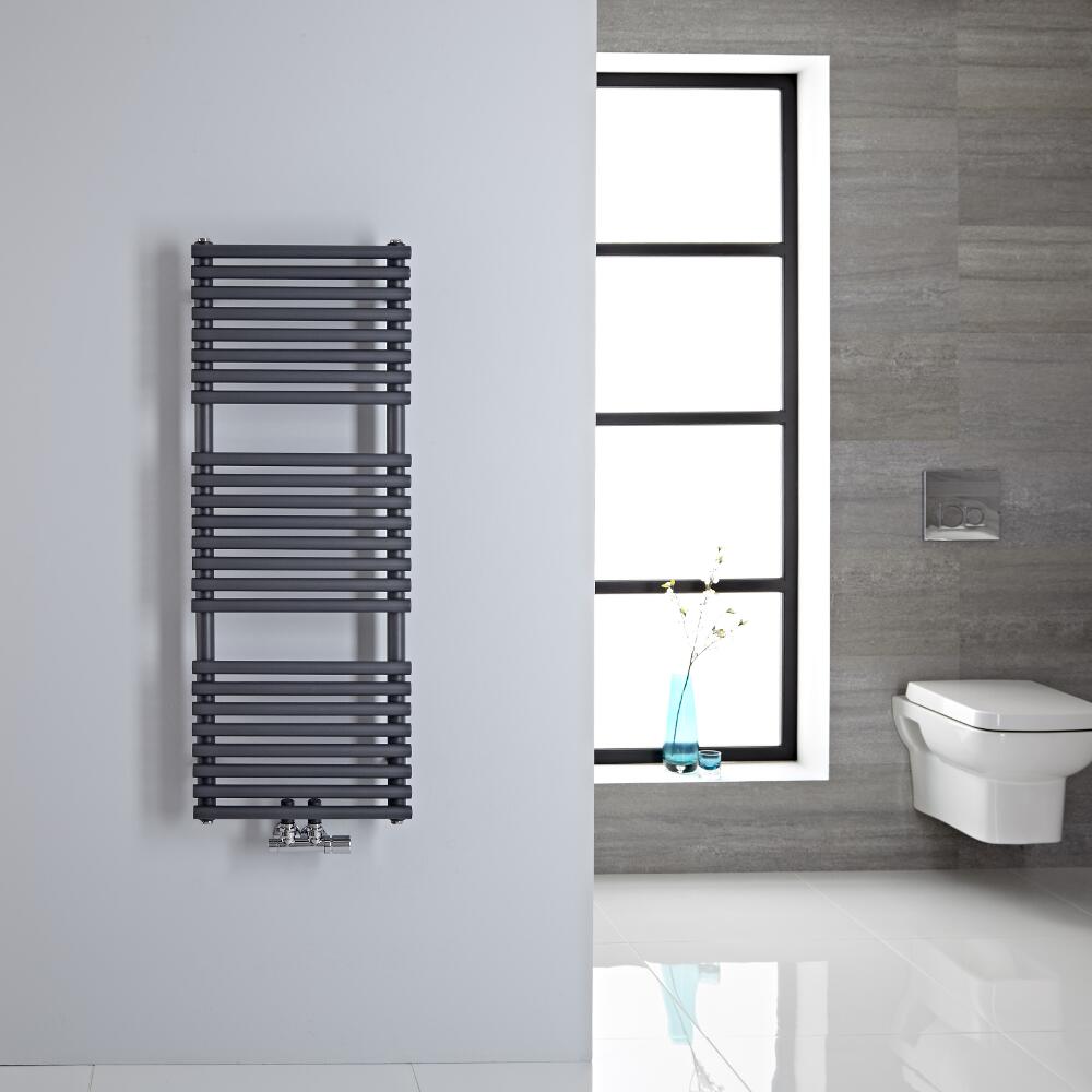 Scaldasalviette - Attacchi Centrali - Antracite - 1065mm x 400mm - 333 Watt - Magera