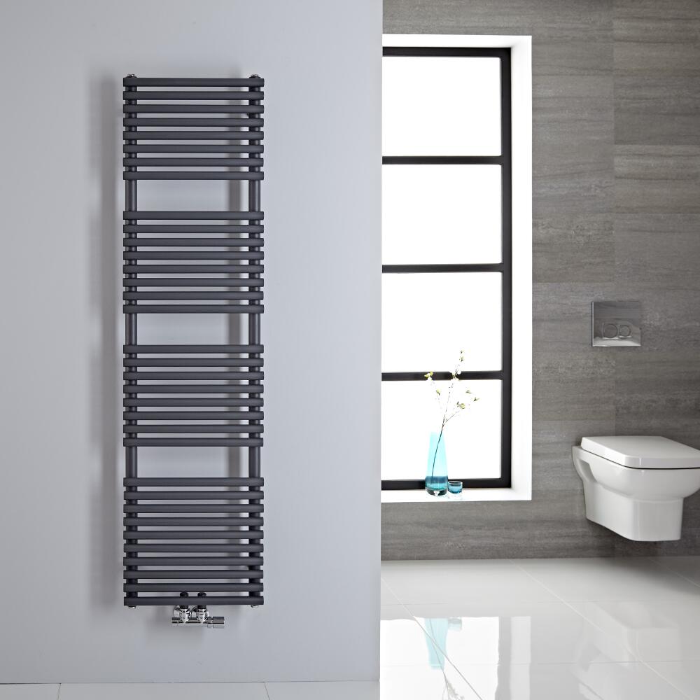 Scaldasalviette - Attacchi Centrali - Antracite - 1521mm x 400mm - 408 Watt - Magera