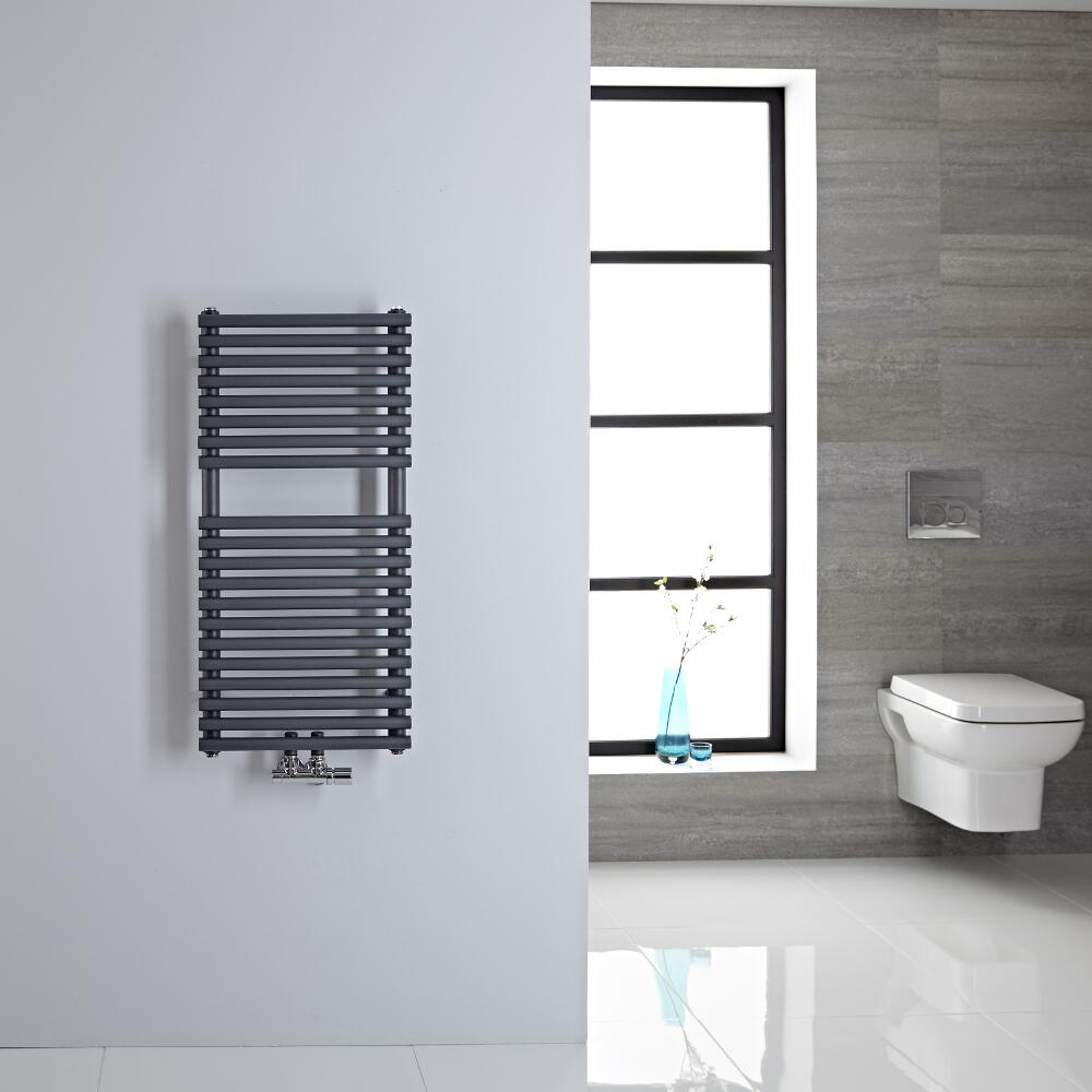 Scaldasalviette - Attacchi Centrali - Antracite - 835mm x 400mm - 304 Watt - Magera