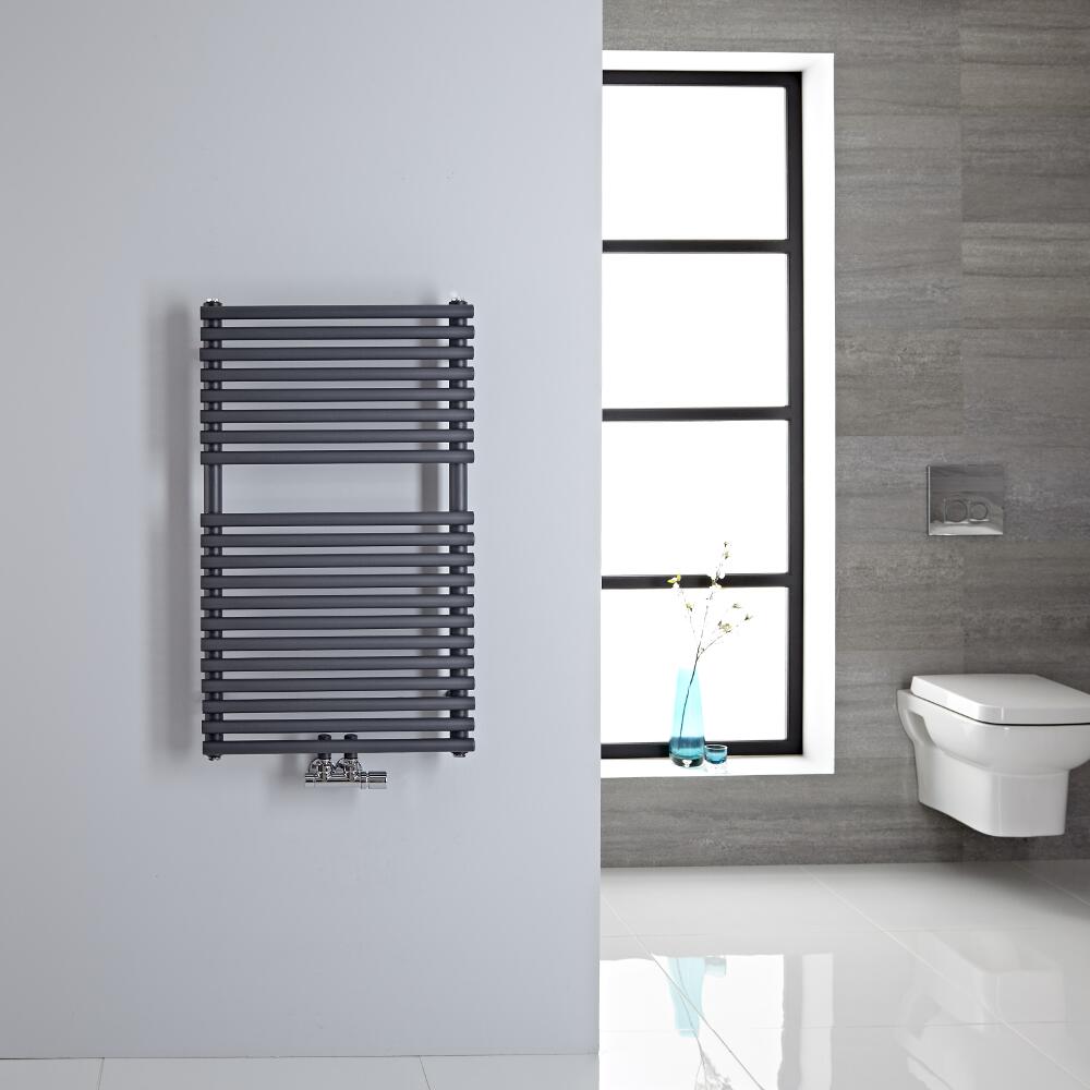 Scaldasalviette - Attacchi Centrali - Antracite - 837mm x 400mm - 304 Watt - Magera