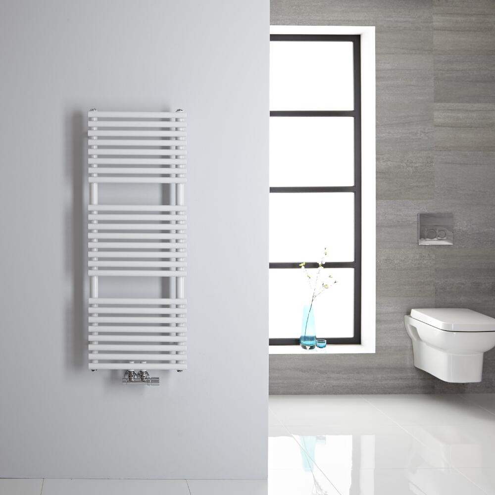 Scaldasalviette - Attacchi Centrali - Bianco - 1065mm x 400mm - 333 Watt - Magera
