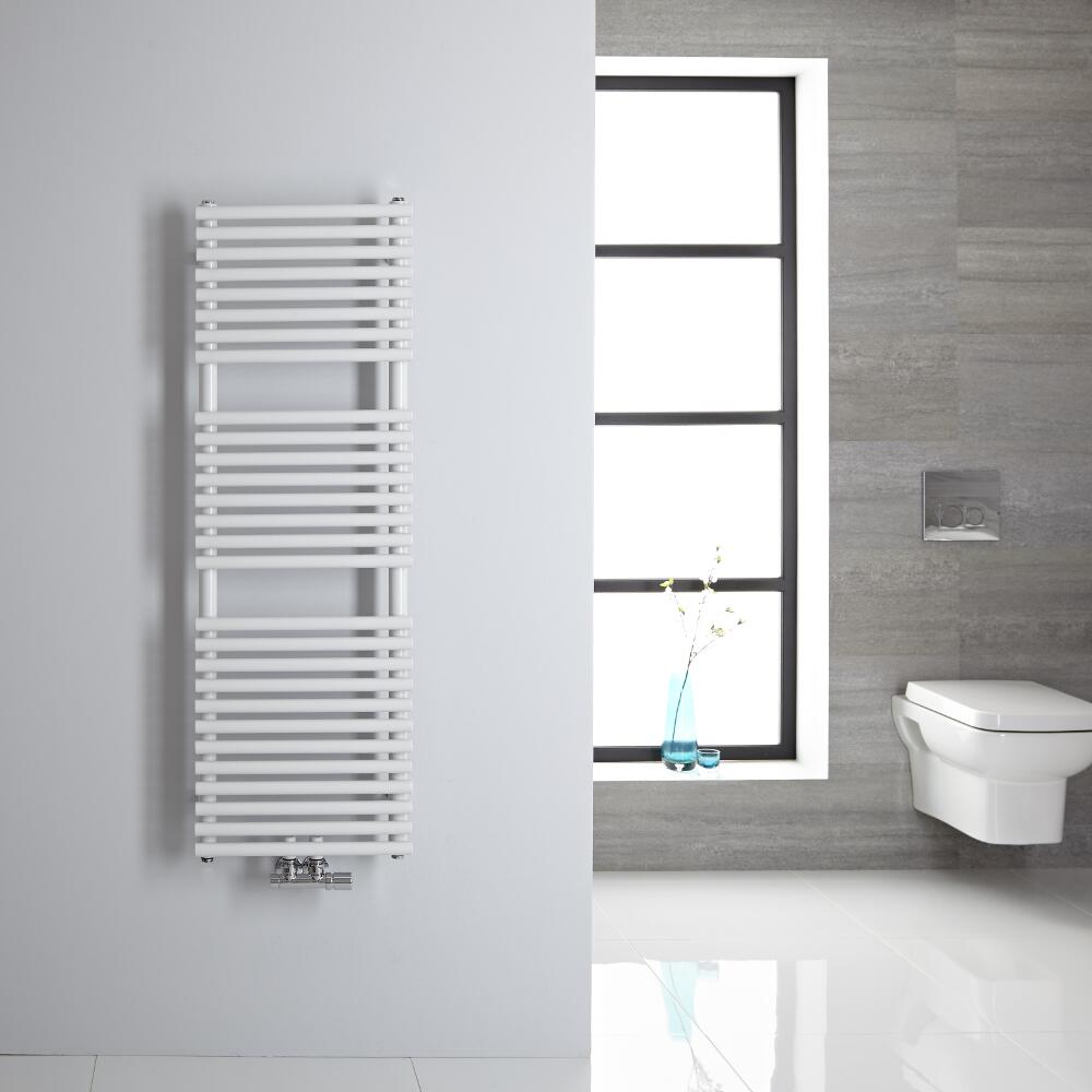 Scaldasalviette - Attacchi Centrali - Bianco - 1215mm x 400mm - 362 Watt - Magera