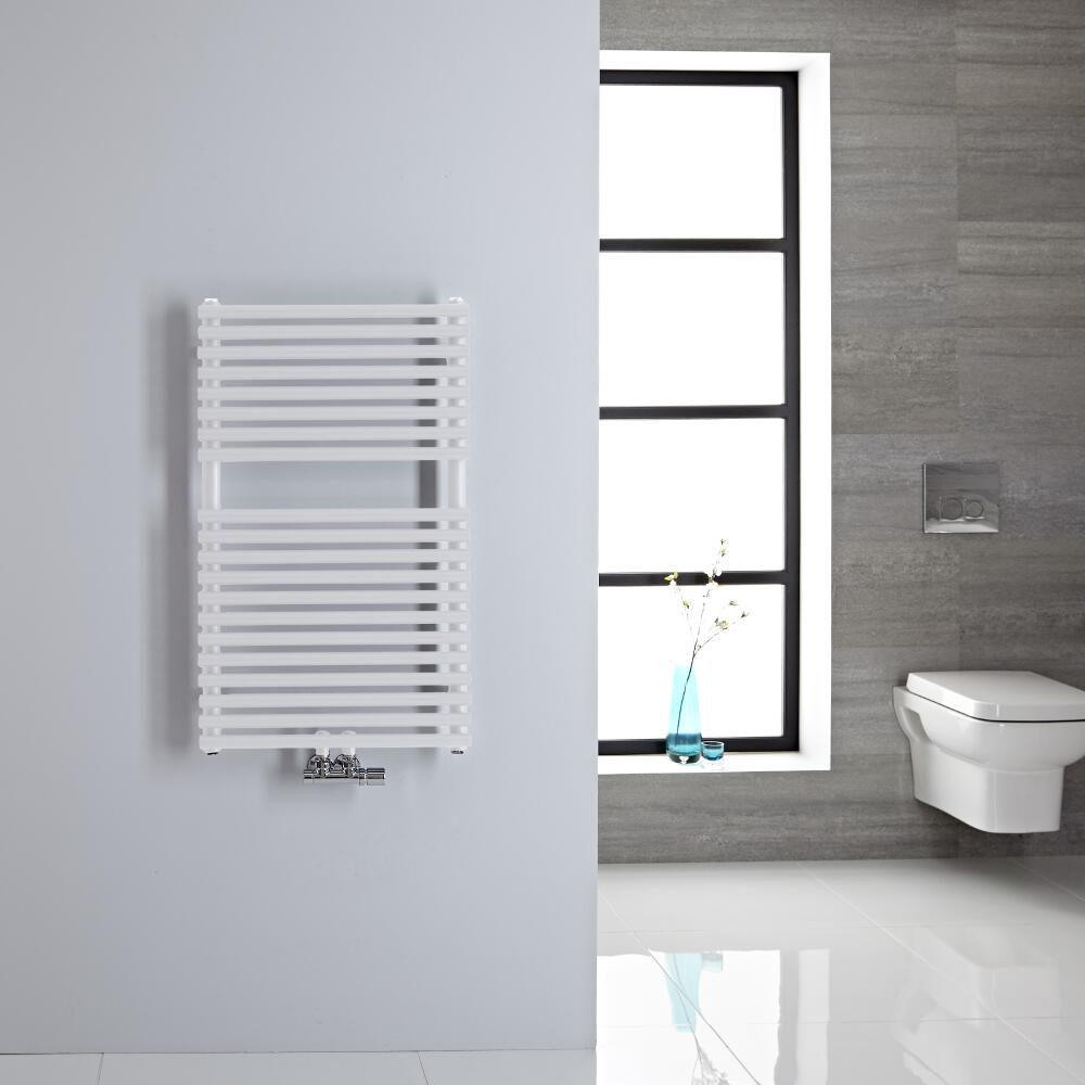 Scaldasalviette - Attacchi Centrali - Bianco - 835mm x 500mm - 304 Watt - Magera