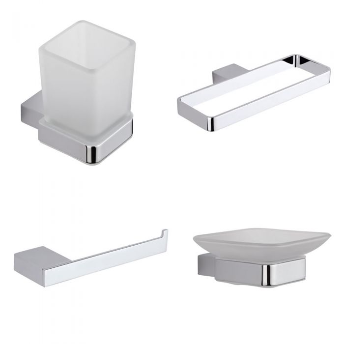 Set di accessori per bagno con 4 articoli parade for Articoli per bagno