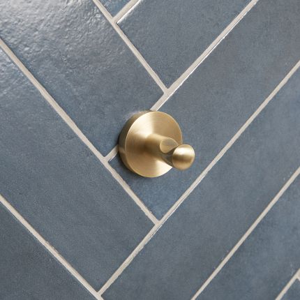 Appendino per Accappatoi e Asciugamani - Ottone Spazzolato - Alama