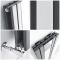 Radiatore di Design - Verticale Con Specchio - Antracite - 1600mm x 385mm - 1212 Watt - Sloane